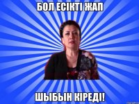 бол есікті жап шыбын кіреді!