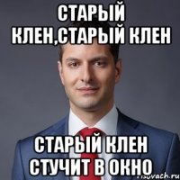 старый клен,старый клен старый клен стучит в окно