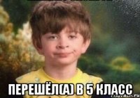  Перешёл(а) в 5 класс
