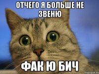 отчего я больше не звеню фак ю бич