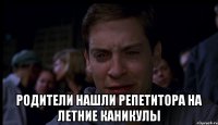  родители нашли репетитора на летние каникулы