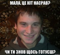 мала, це кіт насрав? чи ти знов щось готуєш?