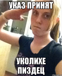 Указ Принят Уколихе Пиздец