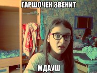 гаршочек звенит мдауш