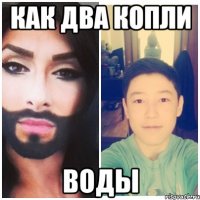 Как два копли воды