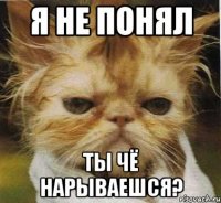 Я НЕ ПОНЯЛ ТЫ ЧЁ НАРЫВАЕШСЯ?