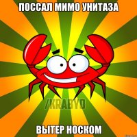 ПОССАЛ МИМО УНИТАЗА ВЫТЕР НОСКОМ
