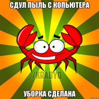 СДУЛ ПЫЛЬ С КОПЬЮТЕРА УБОРКА СДЕЛАНА