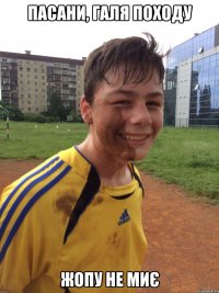 пасани, галя походу жопу не миє