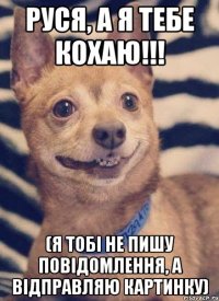 Руся, а я тебе кохаю!!! (я тобі не пишу повідомлення, а відправляю картинку)