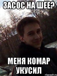 Засос на шее? Меня комар укусил