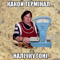 КАКОЙ ТЕРМIНАЛ... НАЛIЧКУ ГОНI