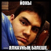 Йокы — ялкауның бәлеше.