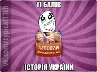 11 балів Історія України