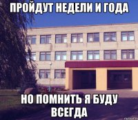 пройдут недели и года но помнить я буду всегда