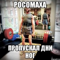 росомаха пропускал дни ног