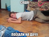 саша поехали на дачу