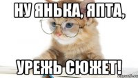 Ну Янька, япта, урежь сюжет!