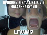 прикинь, я S.T.A.L.K.E.R. 2 в магазине купил ШТАААА!?