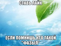 ставь лайк если помнишь кто такой "фазыл"