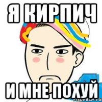 я кирпич и мне похуй