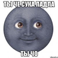 ТЫ ЧЕ СУКА ПАДЛА ТЫ ЧО