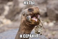 Ну ты и серанул