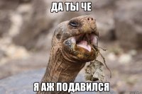 Да ты че я аж подавился
