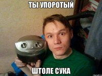 ты упоротый штоле сука