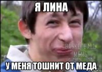 Я Лина у меня тошнит от меда