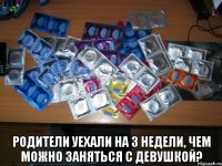  Родители уехали на 3 недели, чем можно заняться с девушкой?