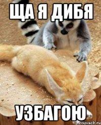 ЩА Я ДИБЯ УЗБАГОЮ