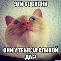 Эти сосиски Они у тебя за спиной да ?