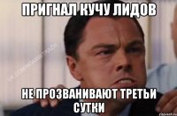 Пригнал кучу лидов Не прозванивают третьи сутки
