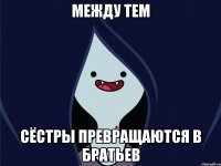 МЕЖДУ ТЕМ СЁСТРЫ ПРЕВРАЩАЮТСЯ В БРАТЬЕВ