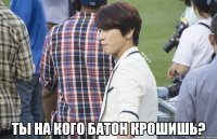  ты на кого батон крошишь?