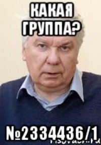 КАКАЯ ГРУППА? №2334436/1