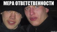 Мера ответственности 
