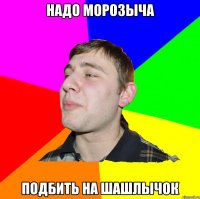 НАДО МОРОЗЫЧА ПОДБИТЬ НА ШАШЛЫЧОК