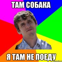 там собака я там не поеду