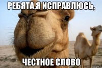 Ребята,я исправлюсь, честное слово