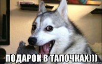  Подарок в тапочках)))