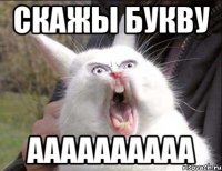 скажы букву аааааааааа