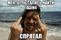 Менты пытались найти гашик спрятал