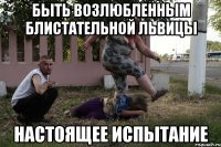 Быть возлюбленным блистательной Львицы настоящее испытание