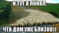 И тут я понял, что дом уже близко))