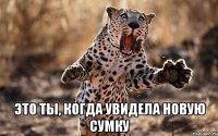  Это ты, когда увидела новую сумку