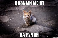 возьми меня на ручки