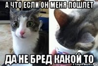 а что если он меня пошлет да не бред какой то