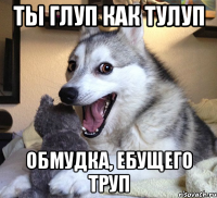 ТЫ ГЛУП КАК ТУЛУП ОБМУДКА, ЕБУЩЕГО ТРУП